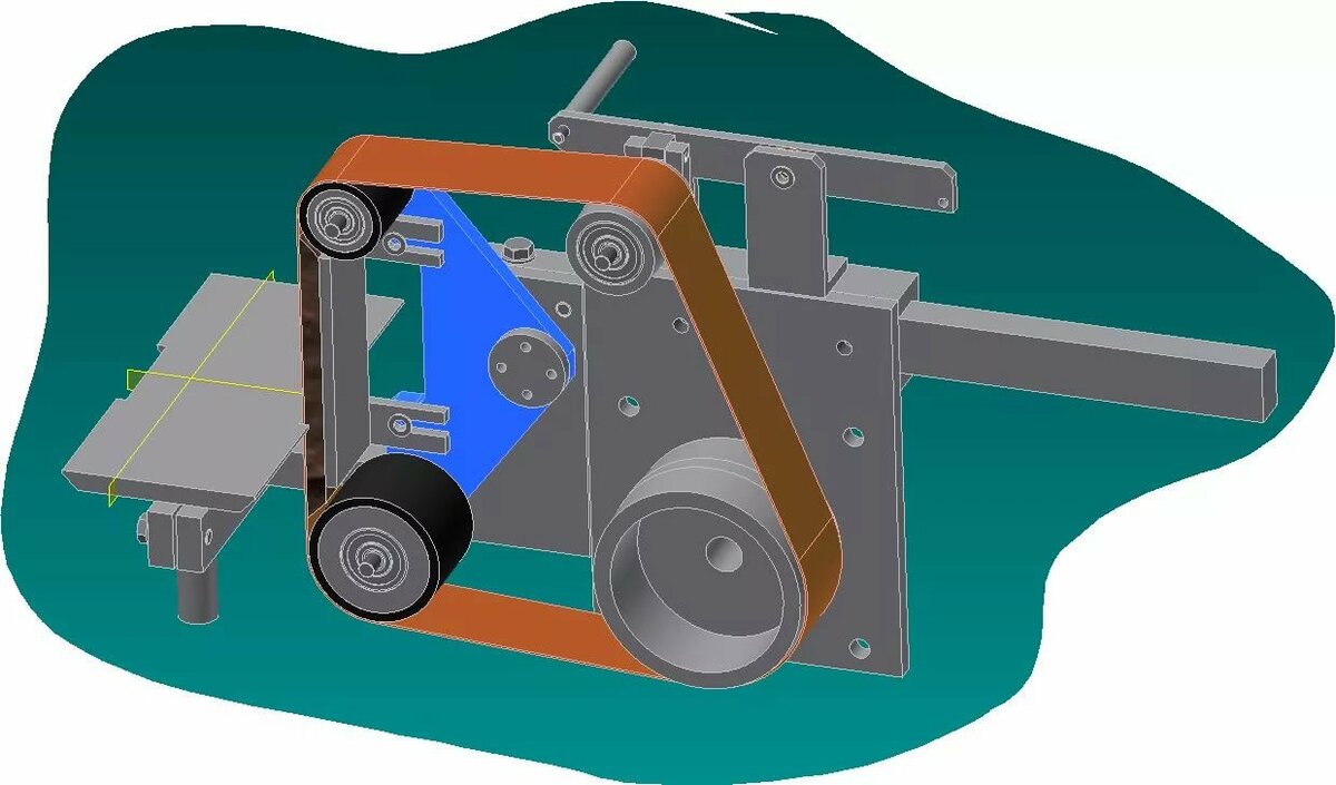 Ленточный шлифовальный станок своими руками чертежи