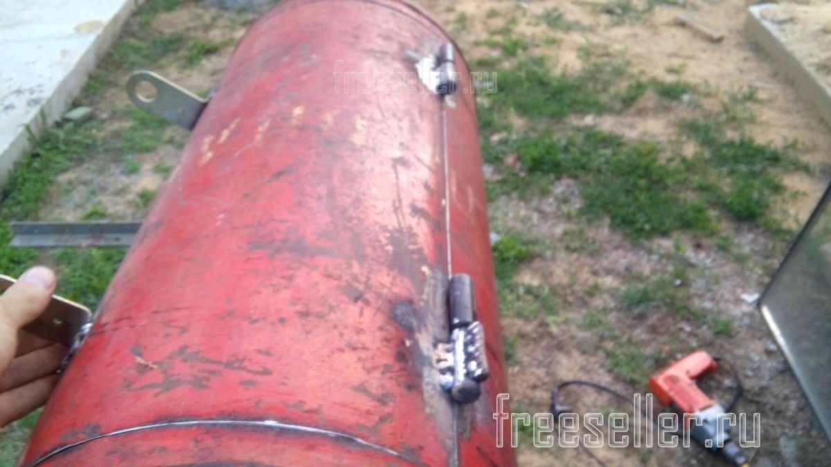 Мангал из газового баллона своими руками