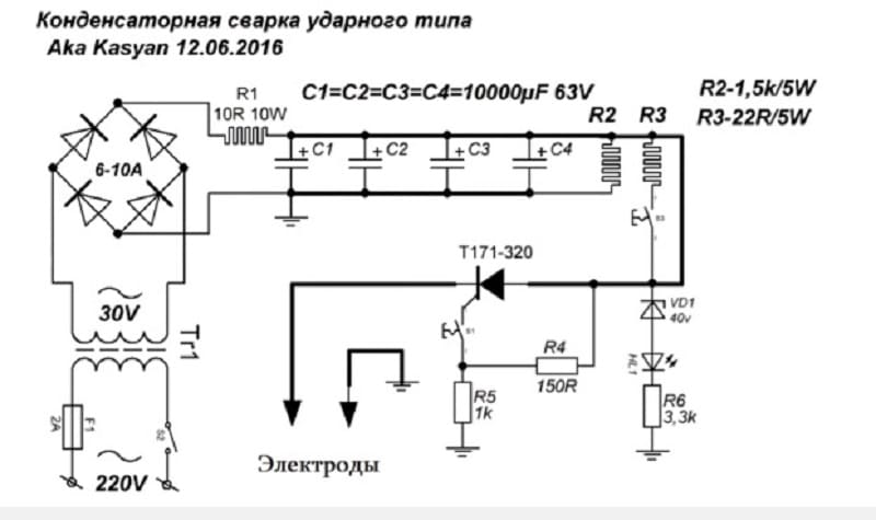 Контактная точечная и шовная сварка, схемы, технология и оборудование