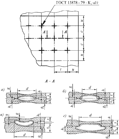 Контактная сварка гост 15878 79 обозначение на чертеже