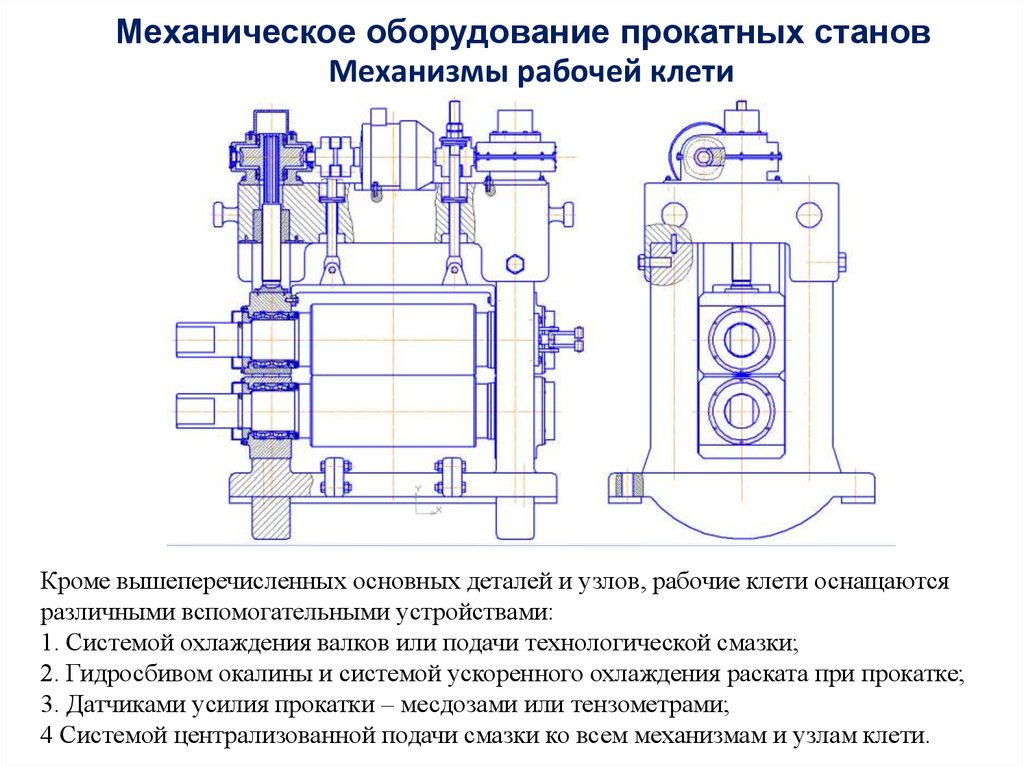 Чертеж прокатного стана