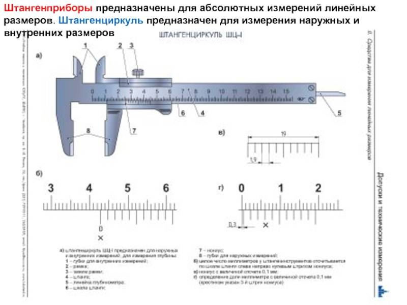 Как правильно пользоваться штангенциркулем: снятие показаний, приемы работы