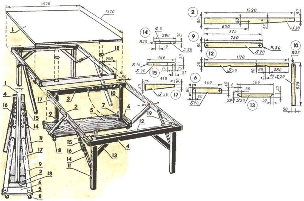 Верстак своими руками из металла чертежи и размеры фото