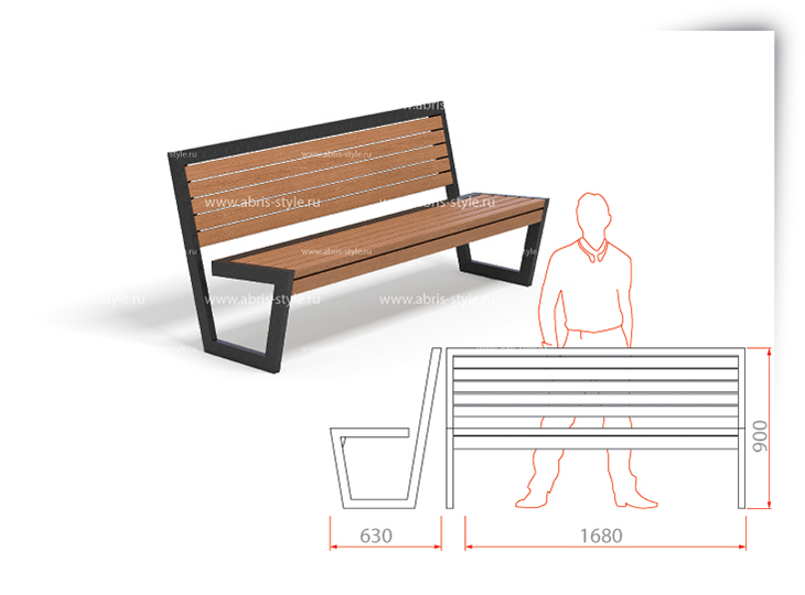 Чертежи садовой мебели из металла с размерами