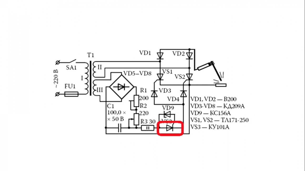 Схема сварочный на одном транзисторе