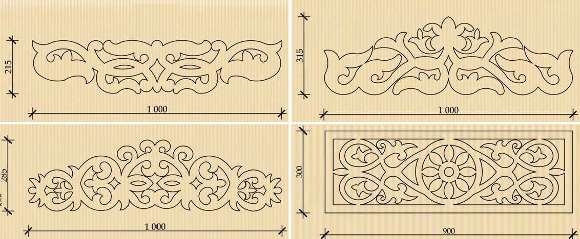 Dxf чертежи для чпу фрезера по дереву