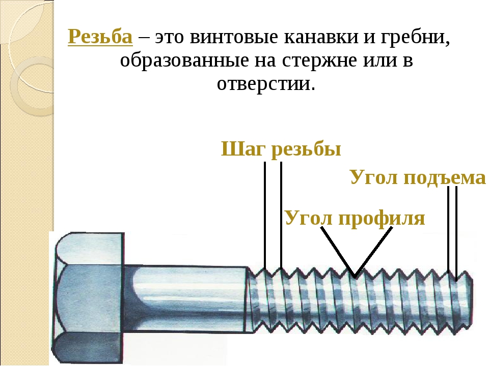 Шаг резьбы, длина резьбы: болты, гайки 8.8, 10.9 высокопрочные