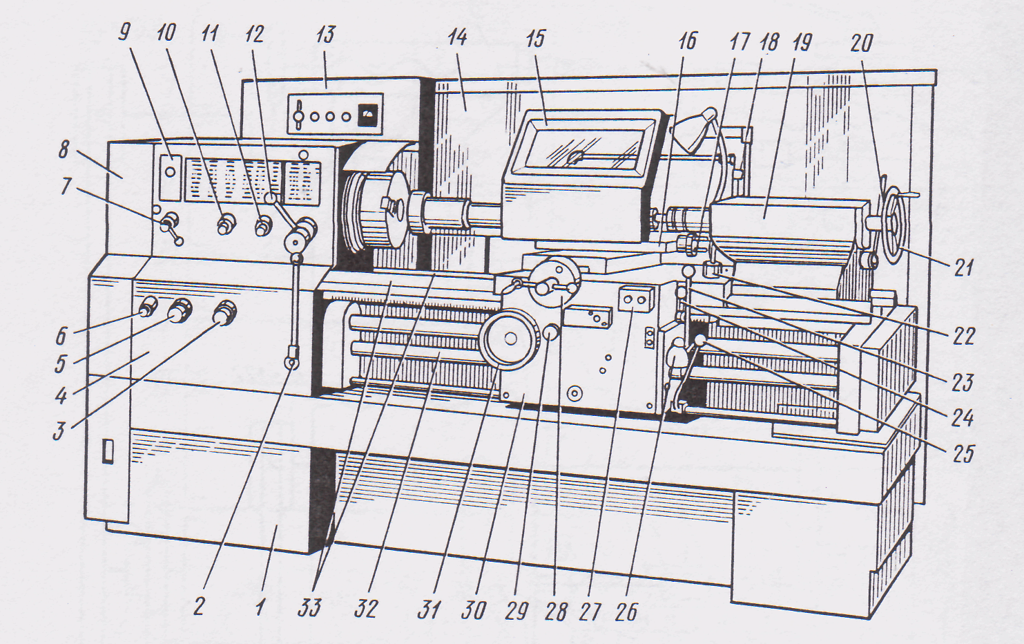 Рисунок станка токарного станка