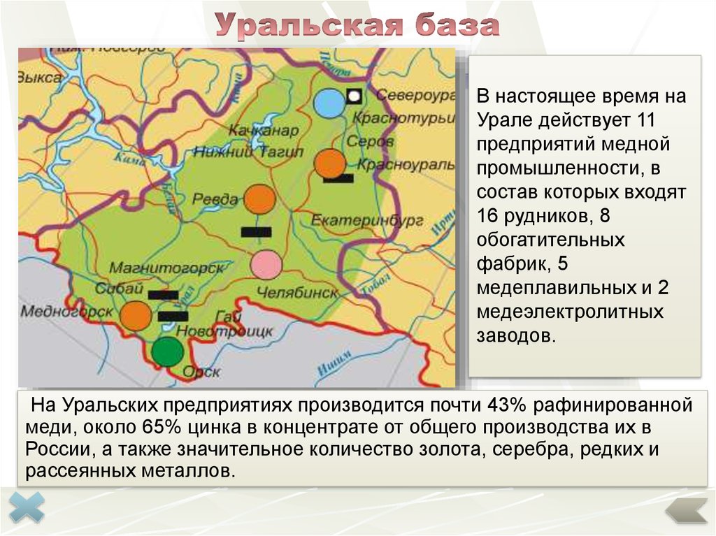 Производство меди алюминия никеля свинца и цинка на урале контурная карта