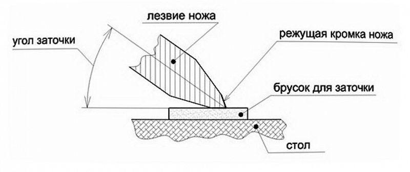 Оптимальный угол заточки ножей: таблица правильных углов в зависимости от назначения