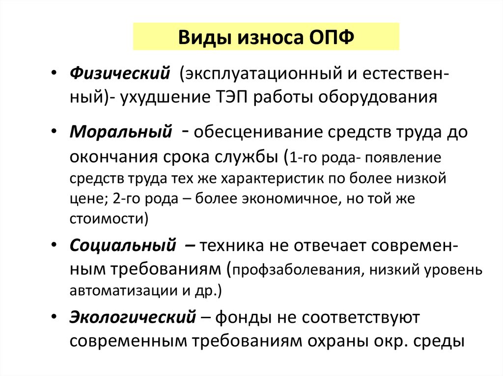 Виды износа и поломок деталей - ассоциация eam