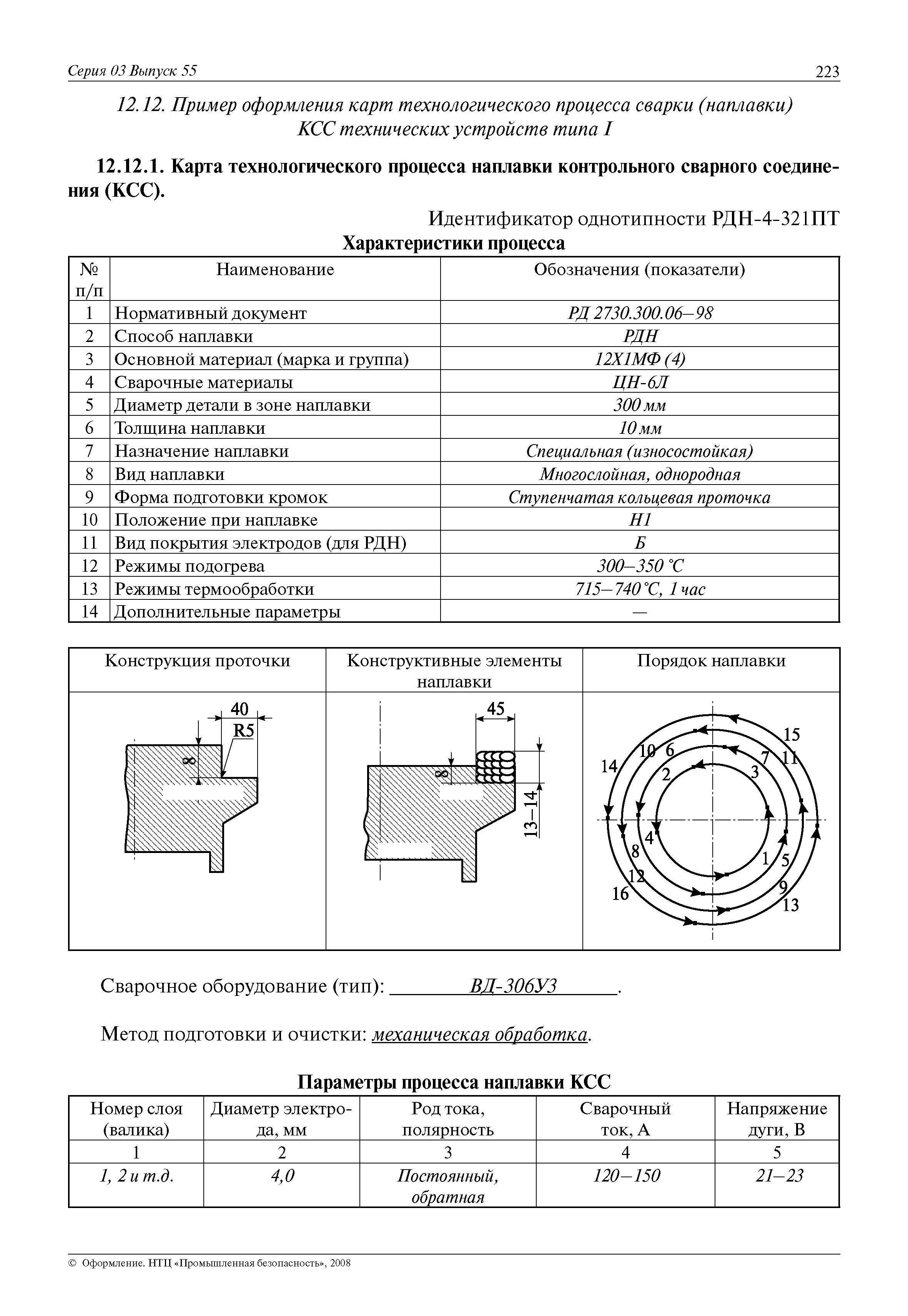 Технологическая карта рд сварки