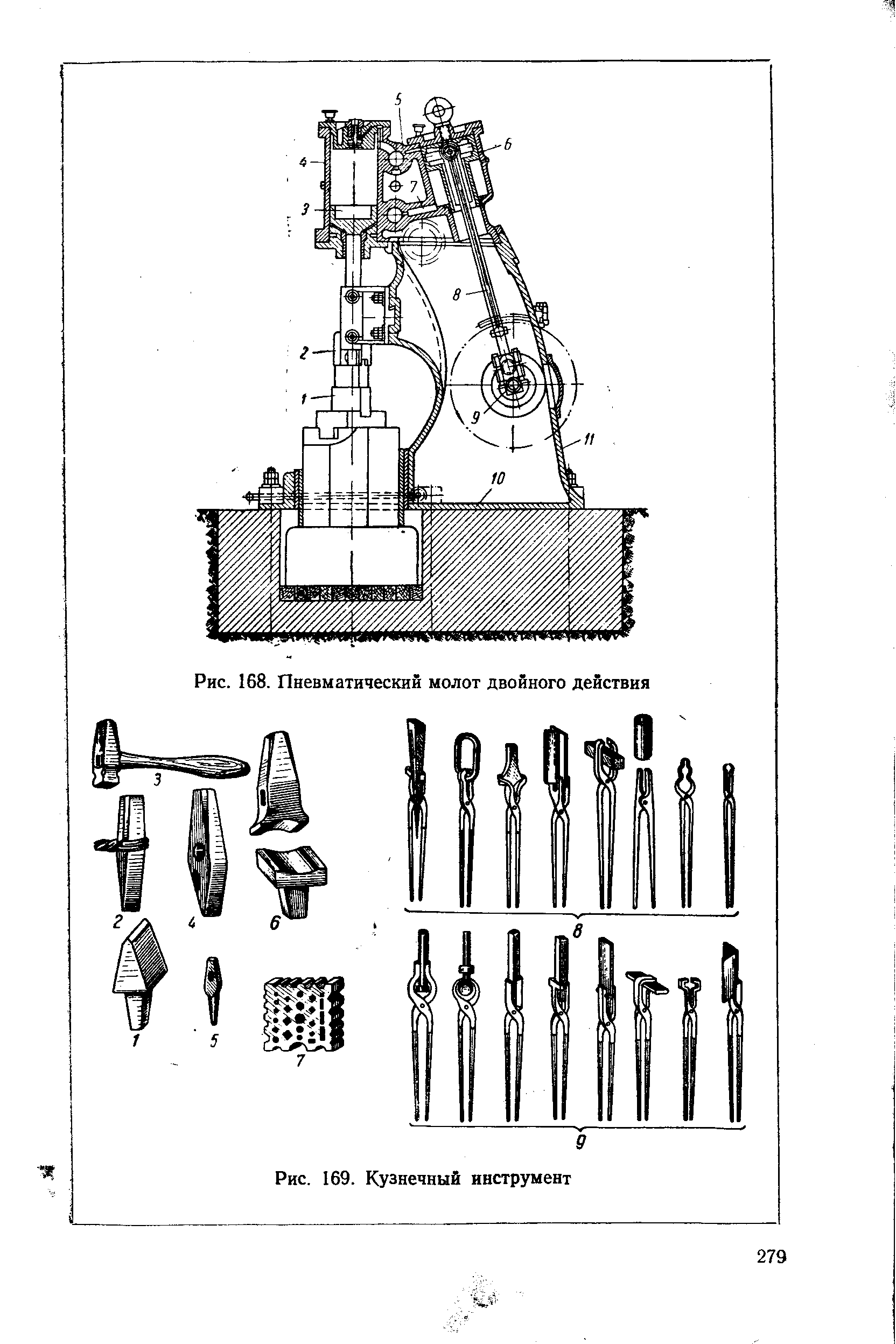 Установка кузнечного молота на виброопоры