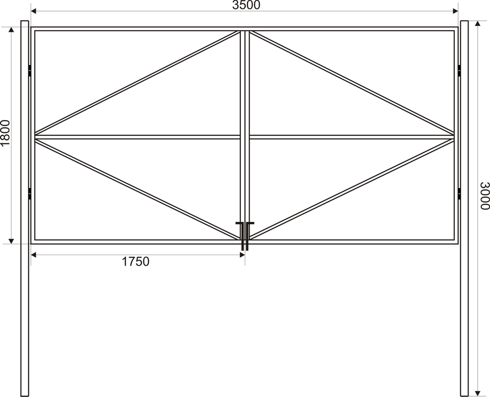 Калитка своими руками из металла чертежи