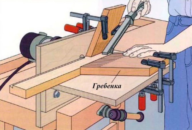 Ласточкин хвост ручным фрезером