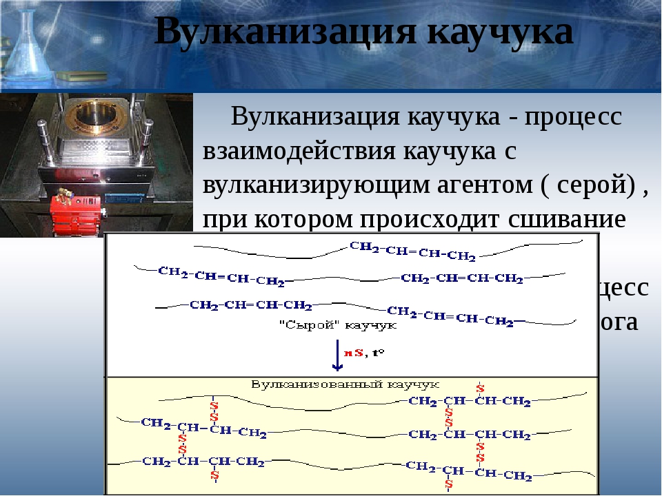 Процесс вулканизации резины